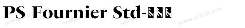 PS Fournier Std字体转换
